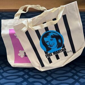 Set of Two Free Martha Stewart Tote Bags